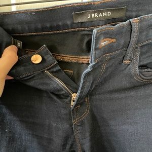 J. Brand Dark Indigo Mid-Rise Skinny Jean